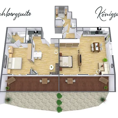 Hirschbergsuite - Mit Hotelfrühstück, Sauna, Fast Direkt Am