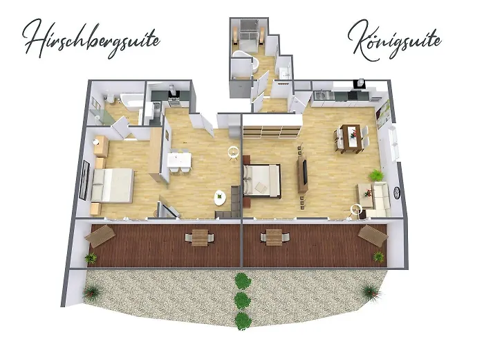 Hirschbergsuite - Mit Hotelfrühstück, Sauna, Fast Direkt Am